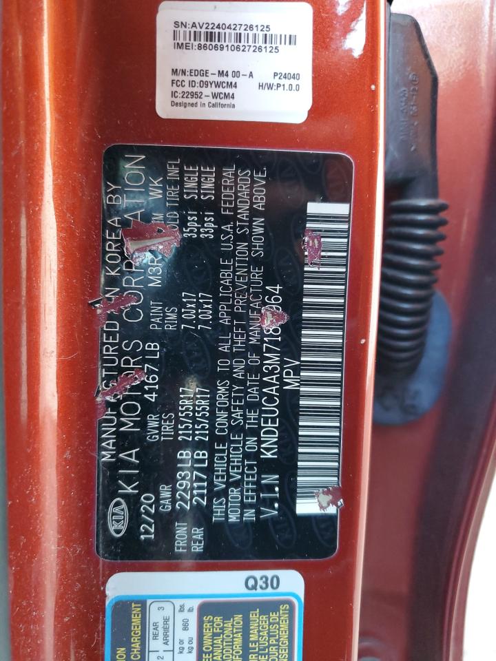 2021 Kia Seltos S VIN: KNDEUCAA3M7184964 Lot: 90600305