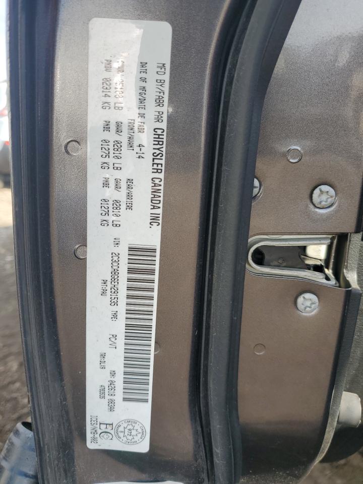 2014 Chrysler 300 S VIN: 2C3CCABG6EH291535 Lot: 90608635