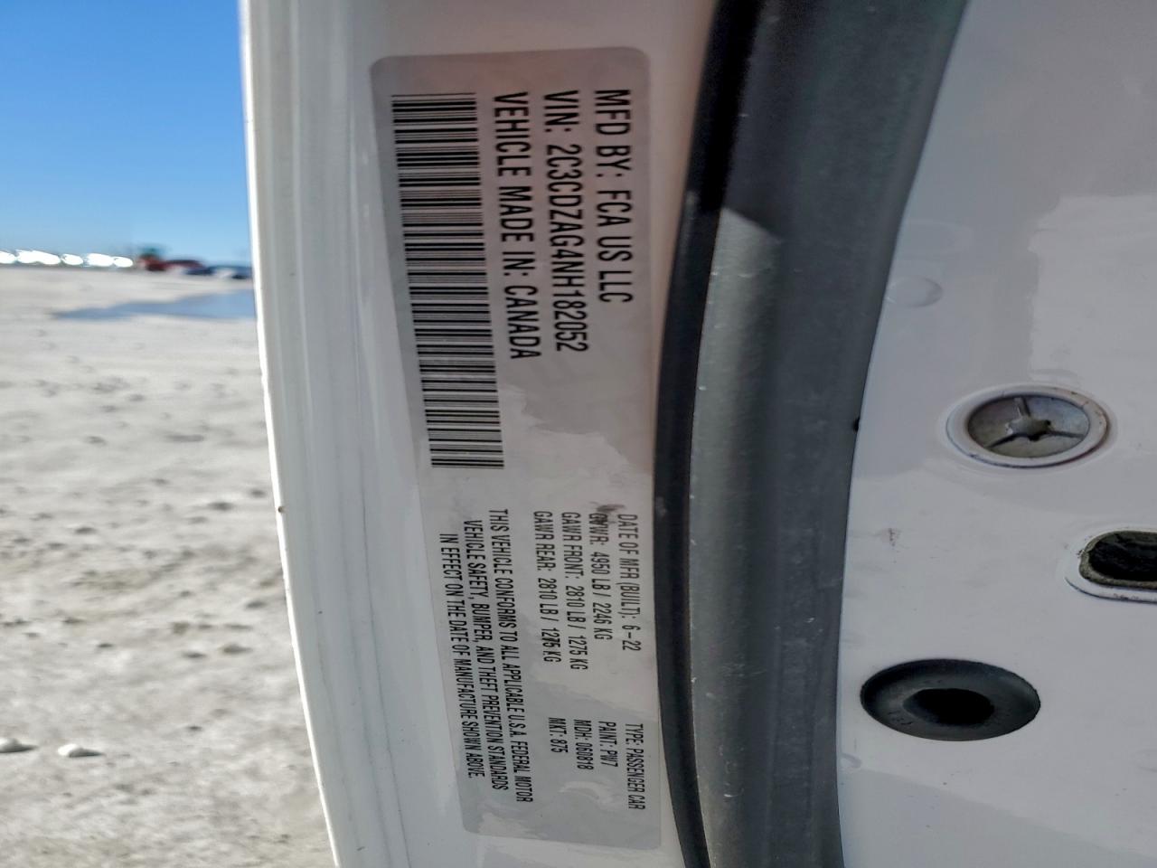 2022 Dodge Challenger Sxt VIN: 2C3CDZAG4NH182052 Lot: 94247745