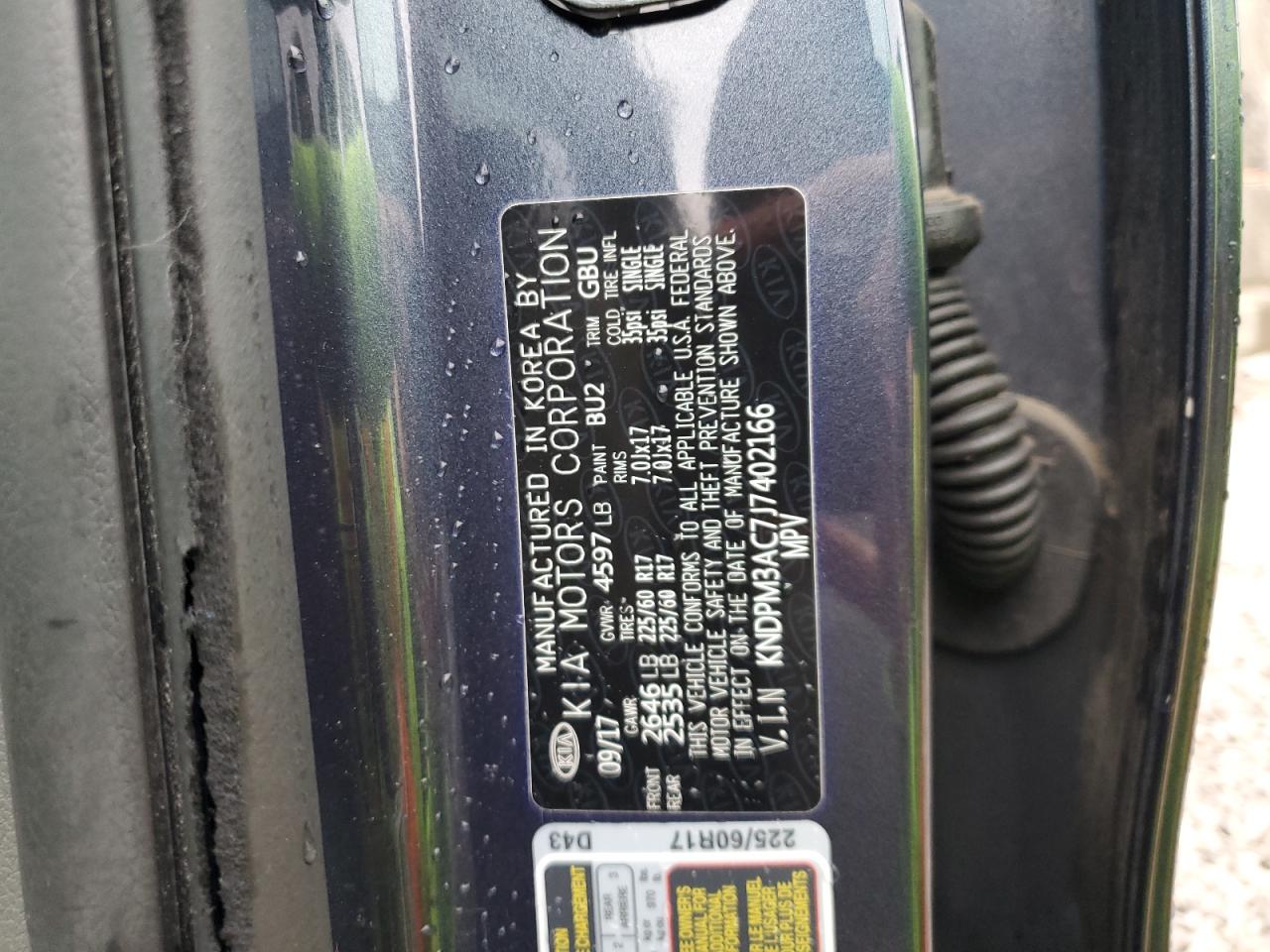 2018 Kia Sportage Lx VIN: KNDPM3AC7J7402166 Lot: 93430375