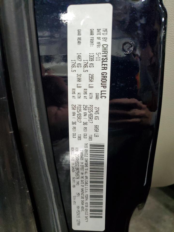 2011 Dodge Grand Caravan Crew VIN: 2D4RN5DG1BR750578 Lot: 90745135