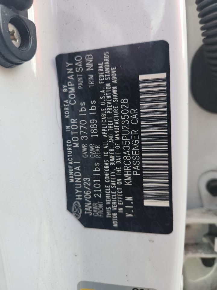 2023 Hyundai Venue Sel VIN: KMHRC8A35PU235028 Lot: 91899245