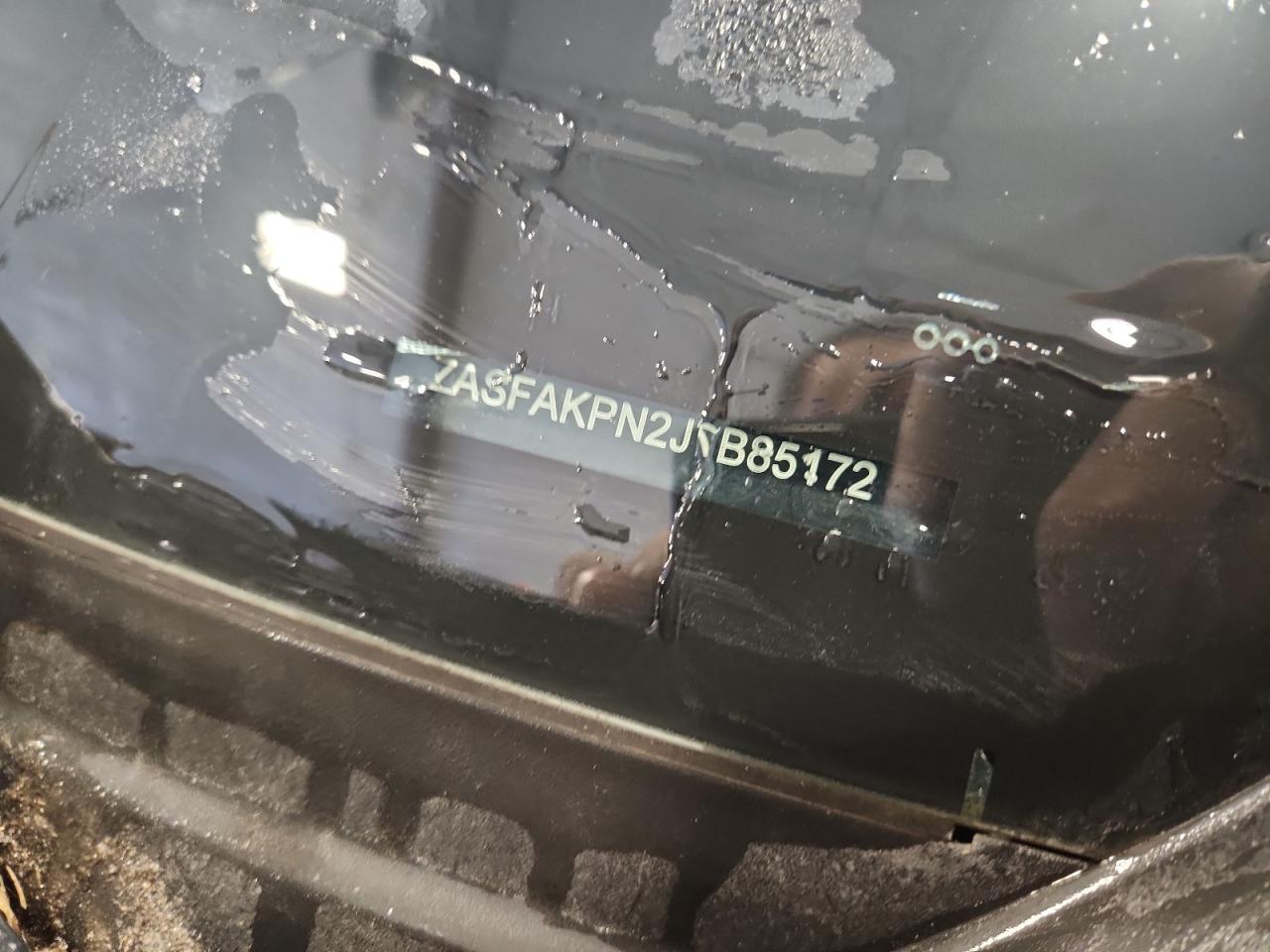 2018 Alfa Romeo Stelvio Sport VIN: ZASFAKPN2J7B85172 Lot: 91001485