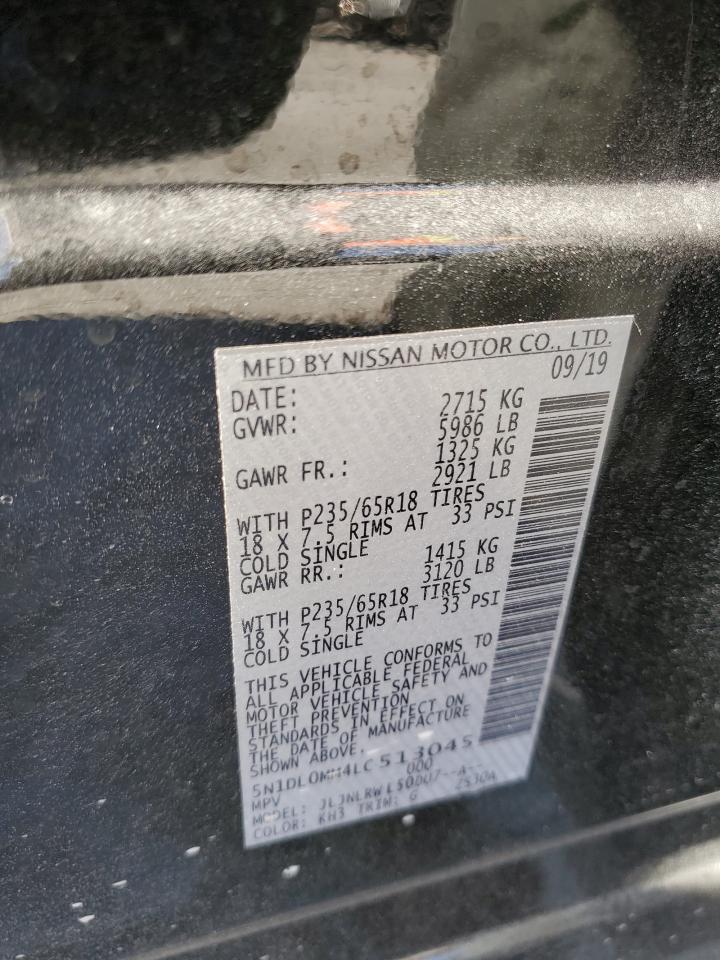 2020 Infiniti Qx60 Luxe VIN: 5N1DL0MM4LC513045 Lot: 93485355