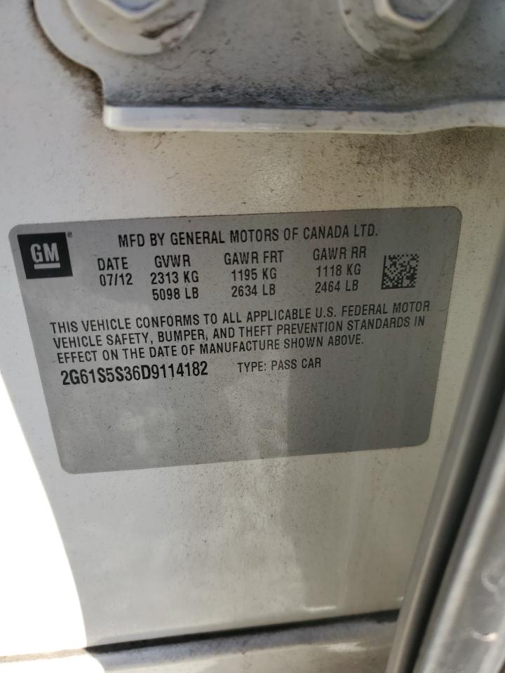 2013 Cadillac Xts Premium Collection VIN: 2G61S5S36D9114182 Lot: 91445085