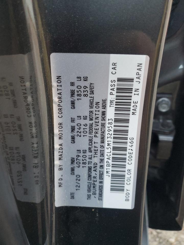 2021 Mazda 3 Preferred VIN: JM1BPACL5M1329583 Lot: 91623095