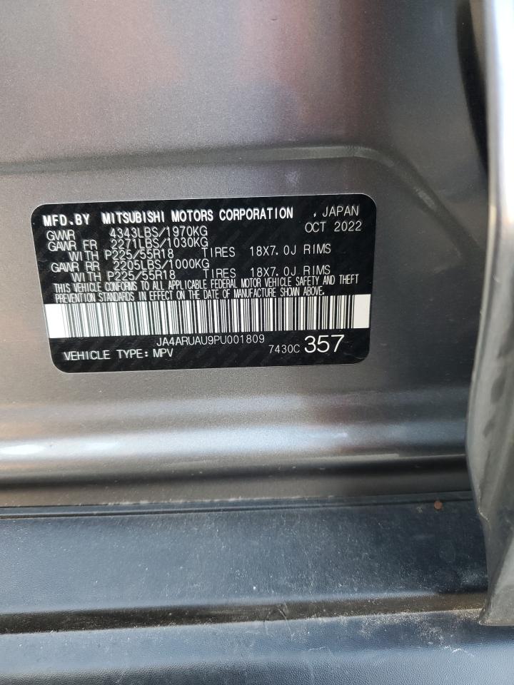 2023 Mitsubishi Outlander Sport S/Se VIN: JA4ARUAU9PU001809 Lot: 92514955