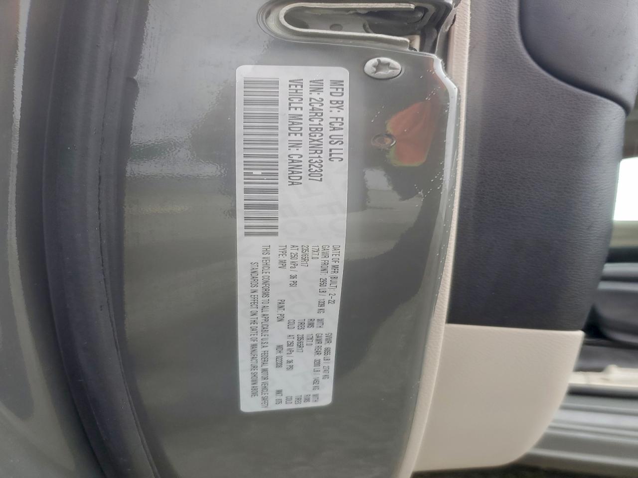 2022 Chrysler Pacifica Touring L VIN: 2C4RC1BGXNR132307 Lot: 91967295