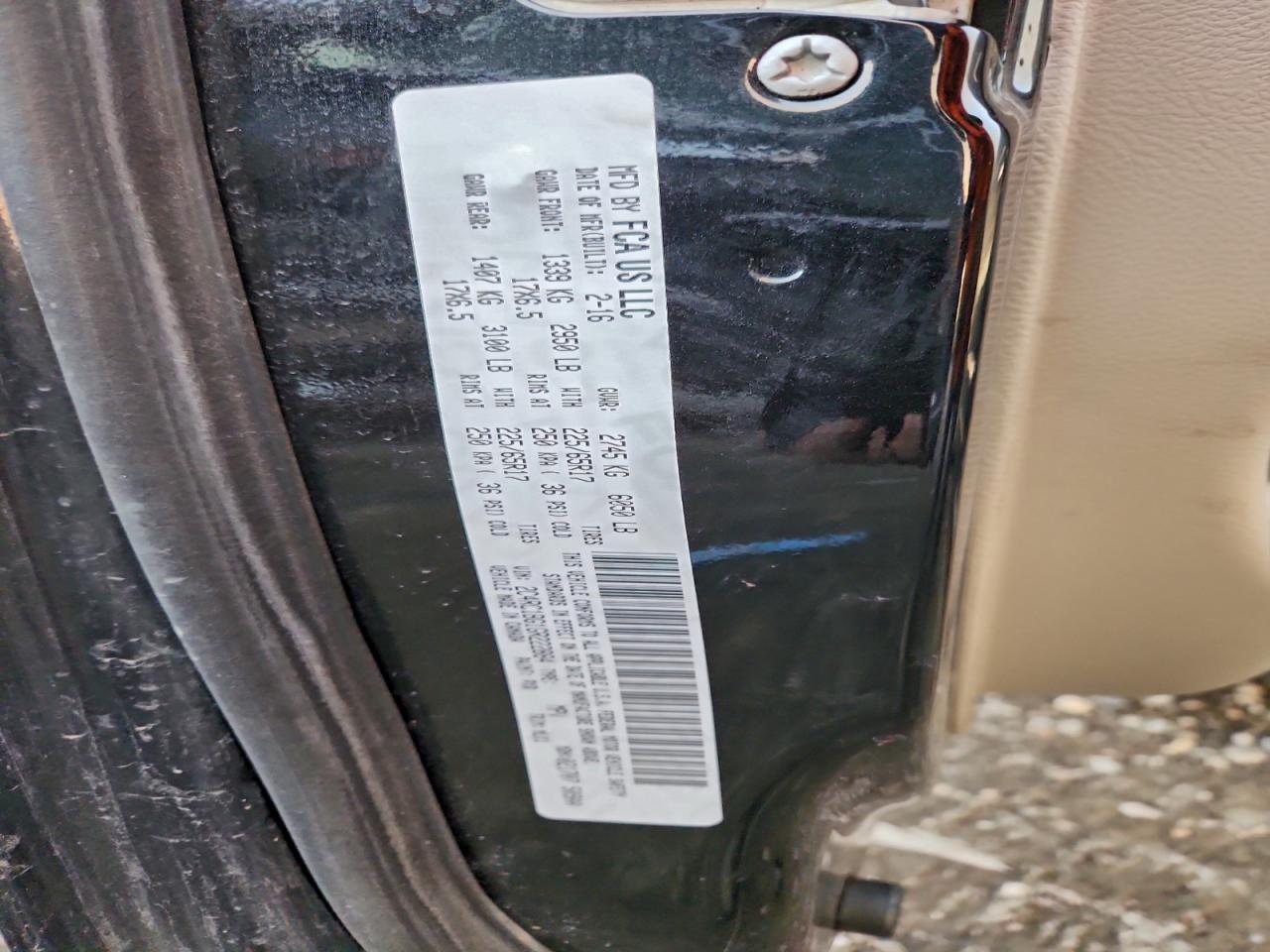 2016 Chrysler Town & Country Touring VIN: 2C4RC1BG1GR222884 Lot: 93346105