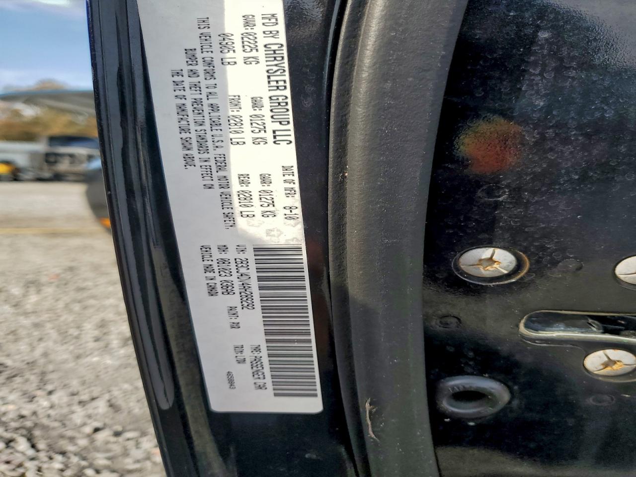 2010 Dodge Challenger Se VIN: 2B3CJ4DV4AH289292 Lot: 93913165