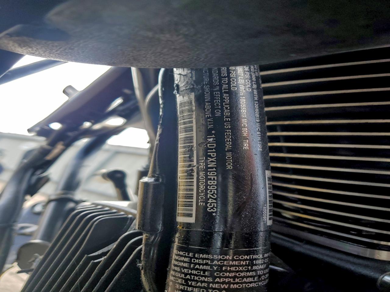 2015 Harley-Davidson Flhxse Cvo Street Glide VIN: 1HD1PXN19FB952453 Lot: 93519435