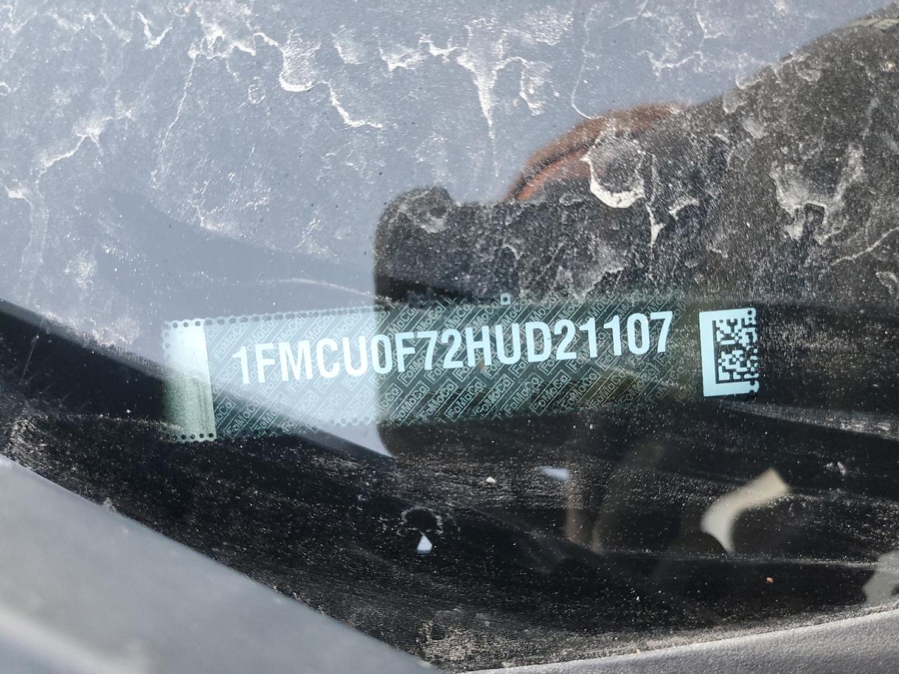 2017 Ford Escape S VIN: 1FMCU0F72HUD21107 Lot: 91441915