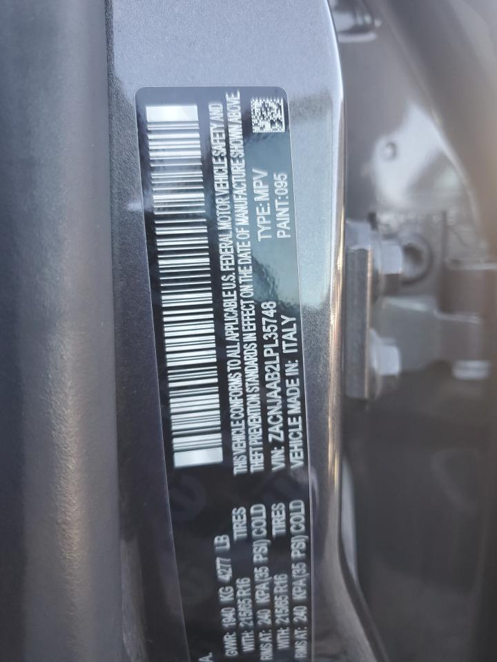 2020 Jeep Renegade Sport VIN: ZACNJAAB2LPL35748 Lot: 92815655