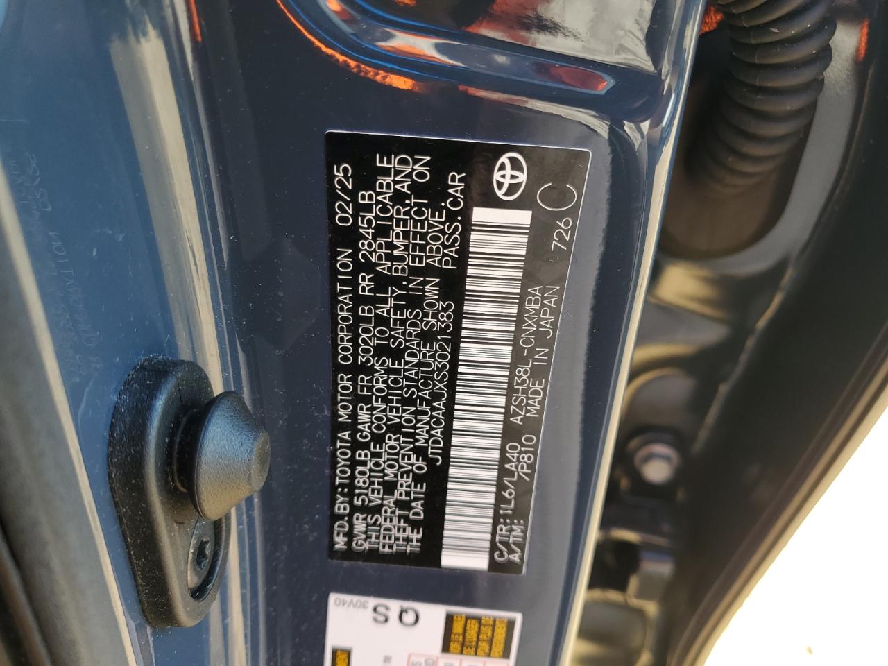 2025 Toyota Crown Signia Xle VIN: JTDACAAJXS3021383 Lot: 91985765