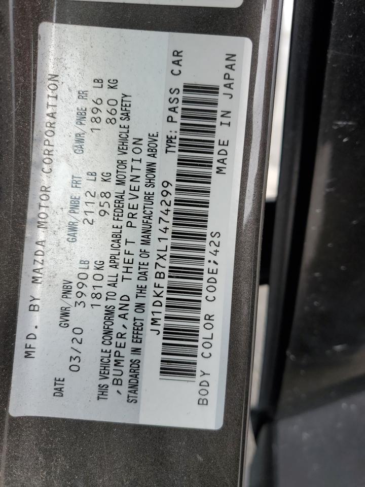 2020 Mazda Cx-3 Sport VIN: JM1DKFB7XL1474299 Lot: 92680505