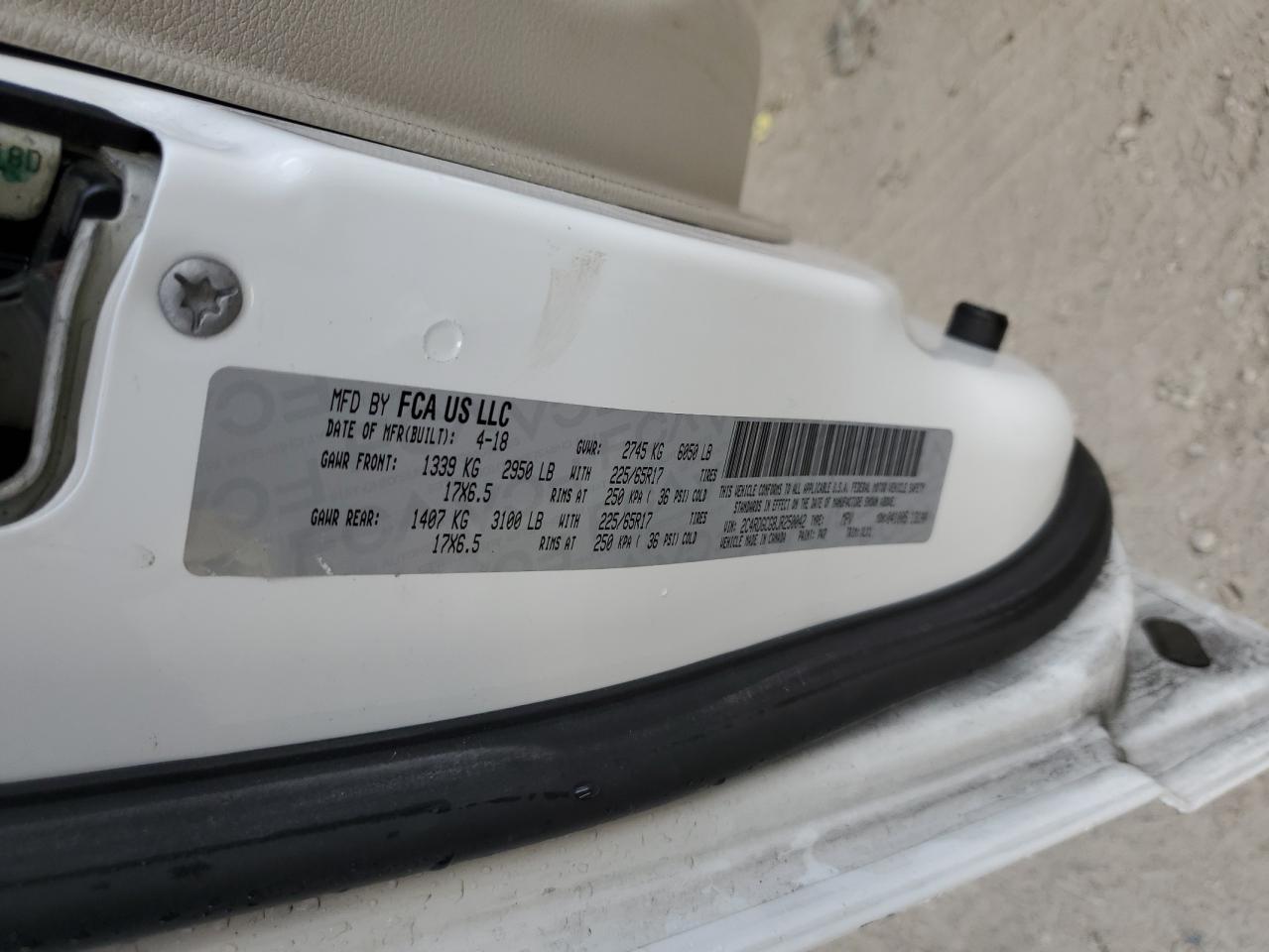 2018 Dodge Grand Caravan Sxt VIN: 2C4RDGCG8JR250042 Lot: 93047525