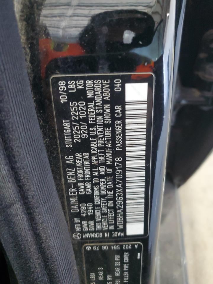 1999 Mercedes-Benz C 280 VIN: WDBHA29G3XA709178 Lot: 90621565