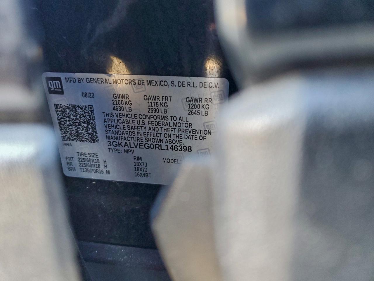 2024 GMC Terrain Slt VIN: 3GKALVEG0RL146398 Lot: 94243725