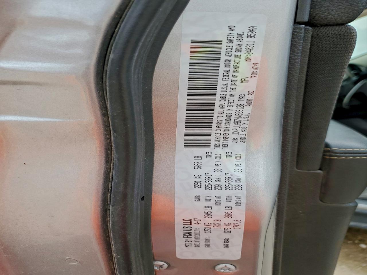 2017 Jeep Cherokee Sport VIN: 1C4PJLAB7HW669128 Lot: 93294255