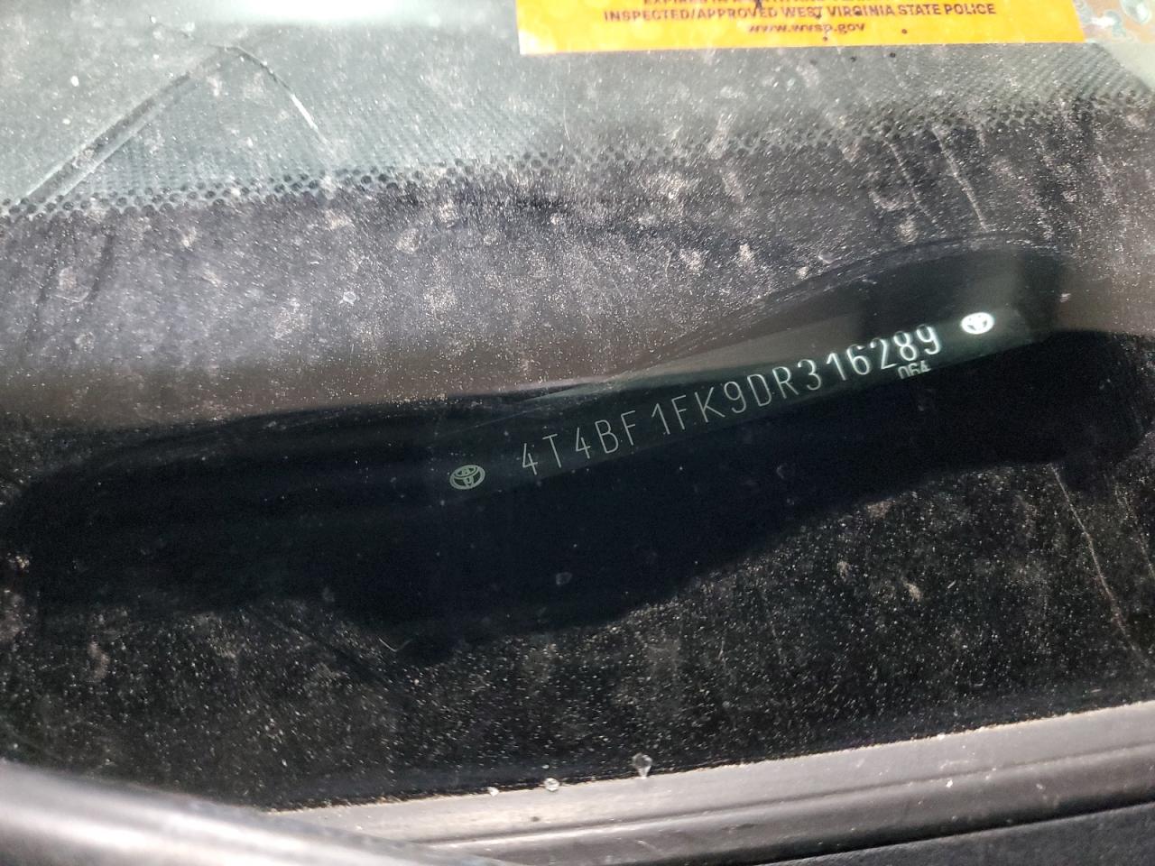 2013 Toyota Camry L VIN: 4T4BF1FK9DR316289 Lot: 92814805