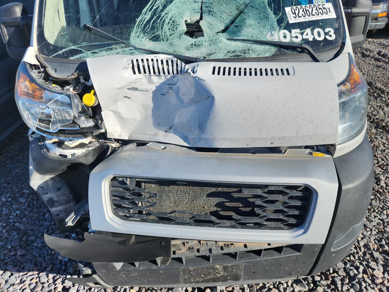 2021 Ram Promaster 3500 Delivery Van VIN: 3C6LRVDG7ME534463 Lot: 92362355