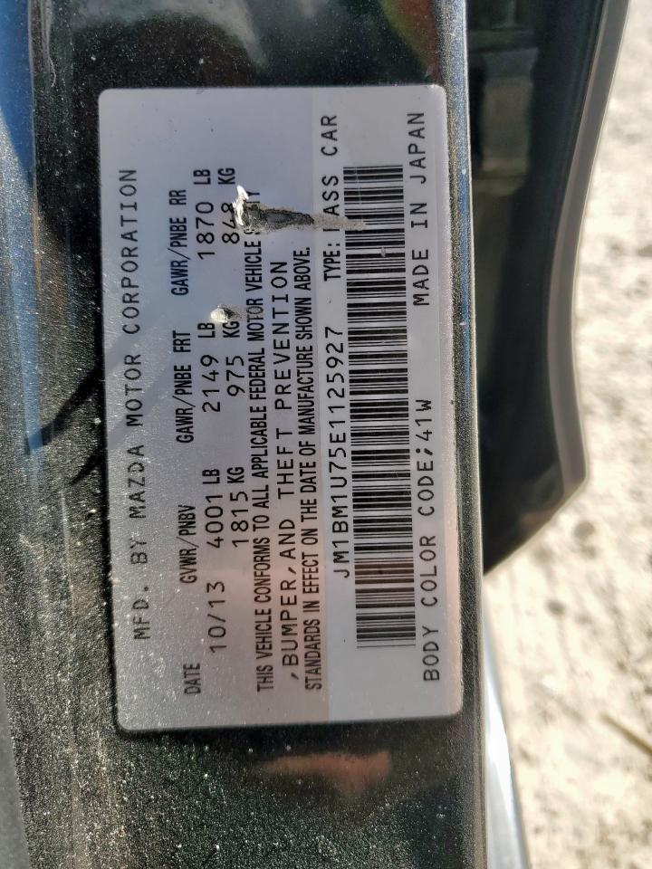 2014 Mazda 3 Sport VIN: JM1BM1U75E1125927 Lot: 91974385