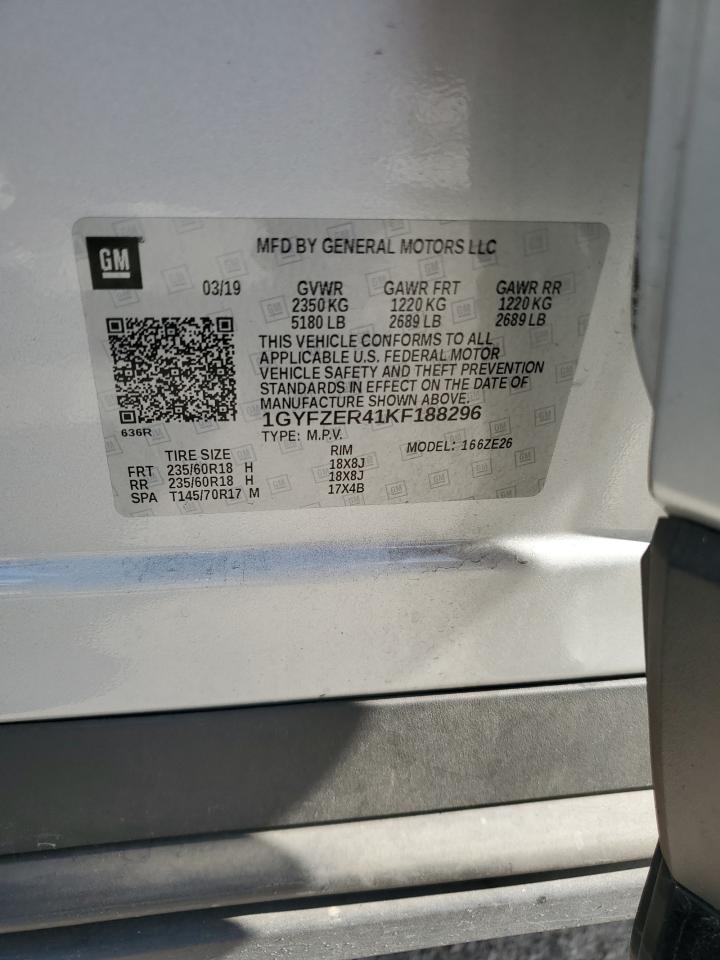 2019 Cadillac Xt4 Sport VIN: 1GYFZER41KF188296 Lot: 92135125