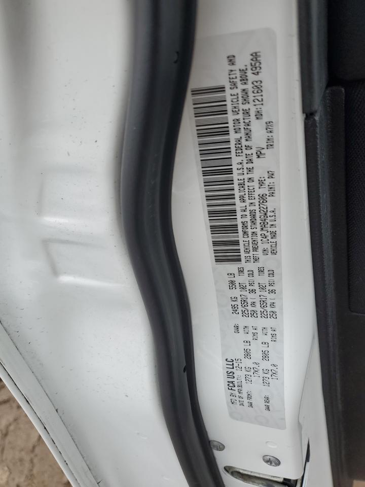 2016 Jeep Cherokee Sport VIN: 1C4PJMAB4GW227606 Lot: 92442345