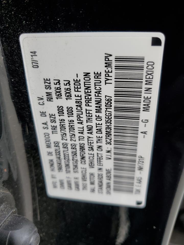 2014 Honda Cr-V Lx VIN: 3CZRM3H35EG710567 Lot: 91680045