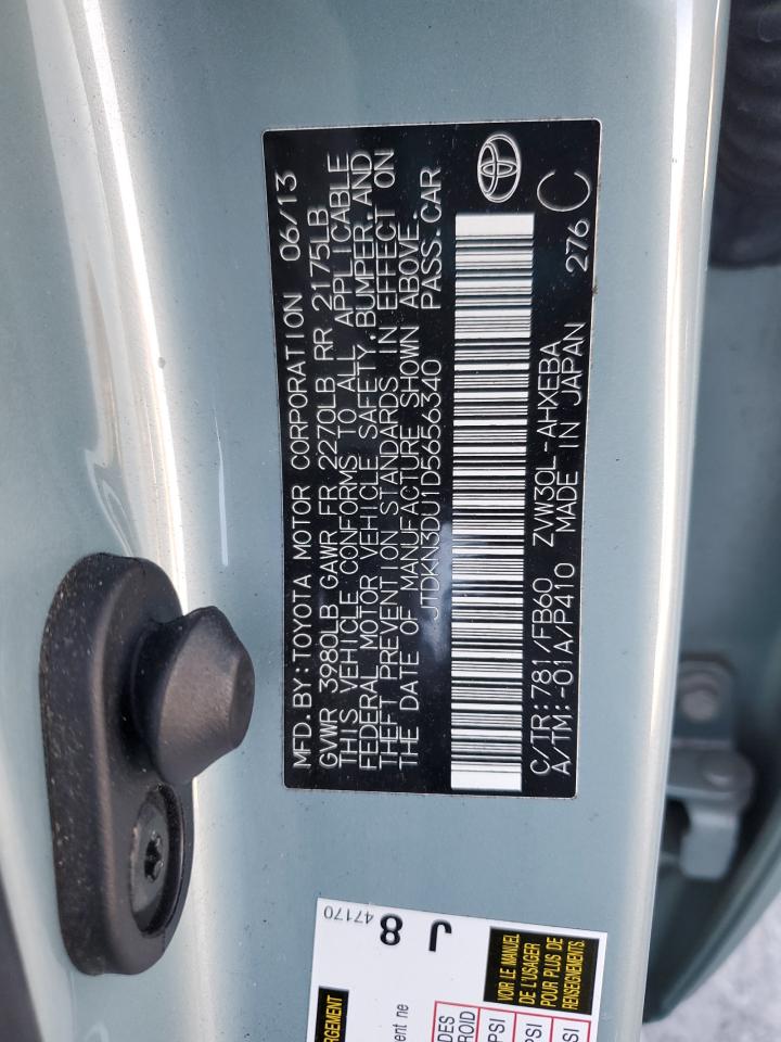 2013 Toyota Prius VIN: JTDKN3DU1D5656340 Lot: 93281975
