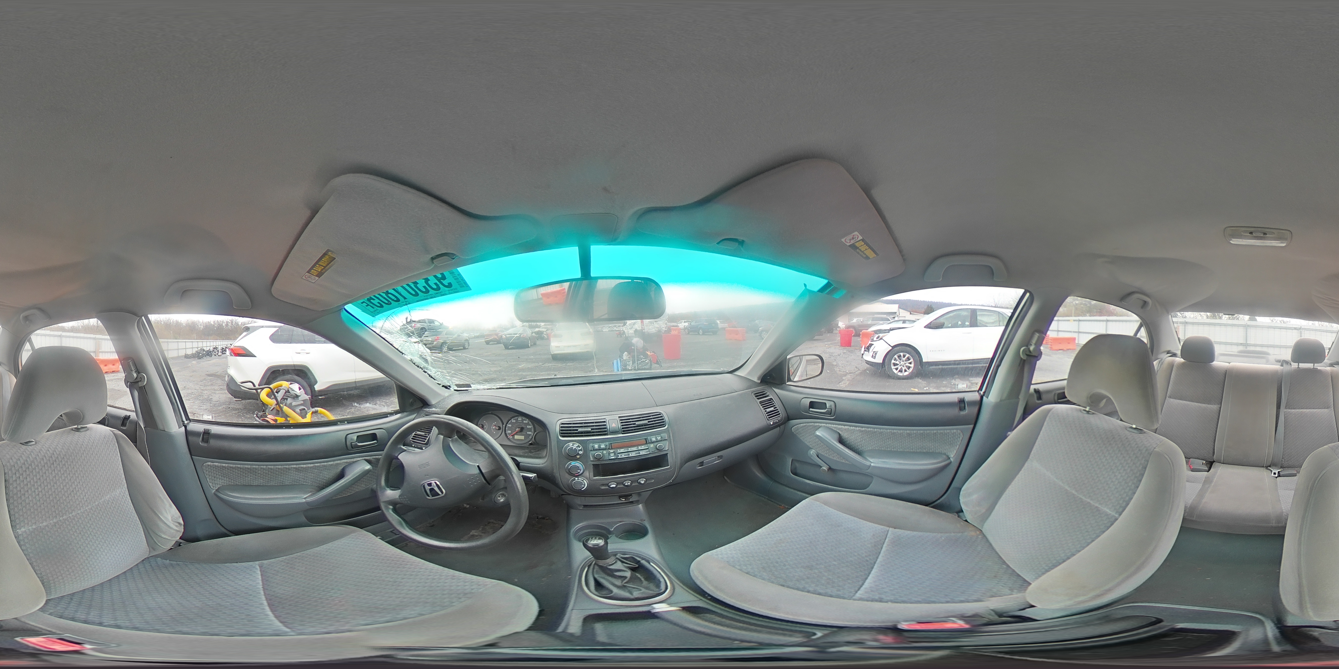 2003 Honda Civic Dx VIN: 2HGES15163H619839 Lot: 93301805