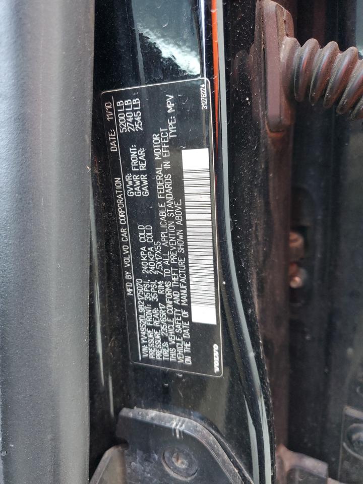 2011 Volvo Xc60 3.2 VIN: YV4952DL9B2175070 Lot: 91353555