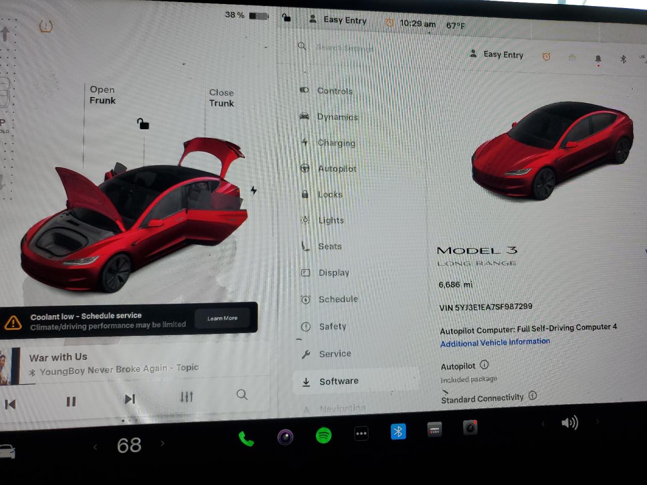 2025 Tesla Model 3 VIN: 5YJ3E1EA7SF987299 Lot: 92809945