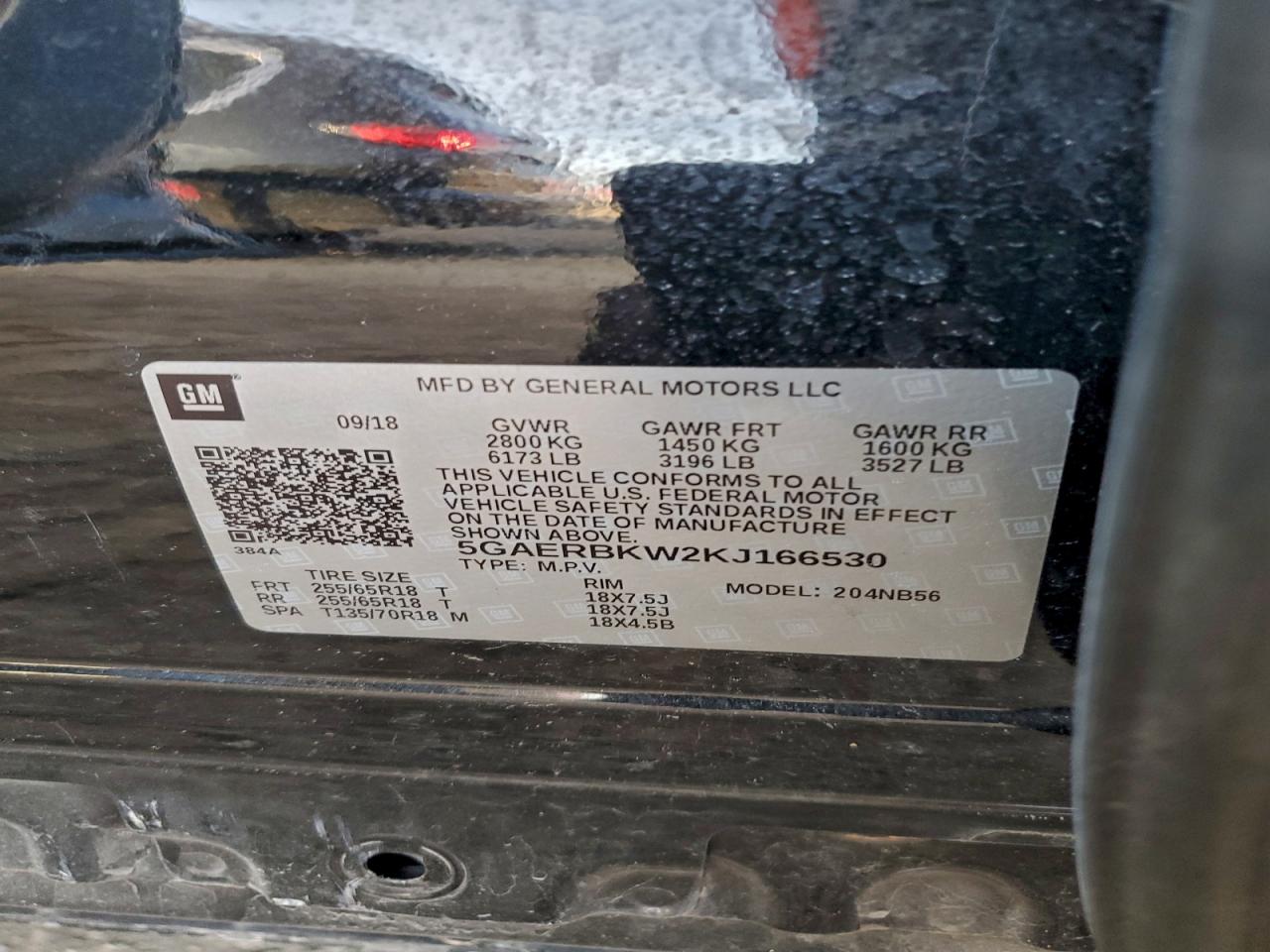 2019 Buick Enclave Essence VIN: 5GAERBKW2KJ166530 Lot: 93627235