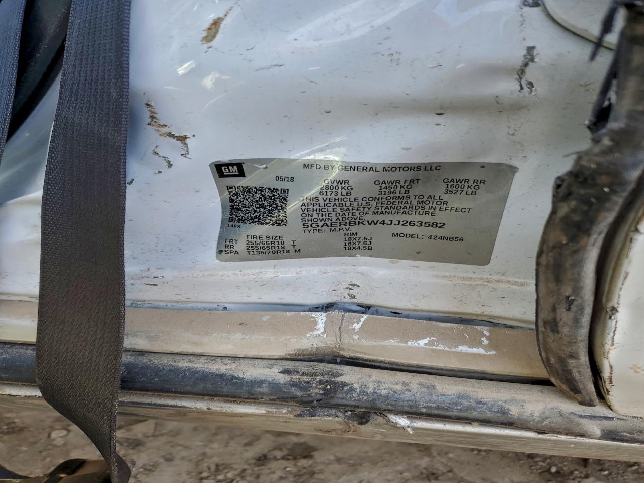 2018 Buick Enclave Essence VIN: 5GAERBKW4JJ263582 Lot: 94507055