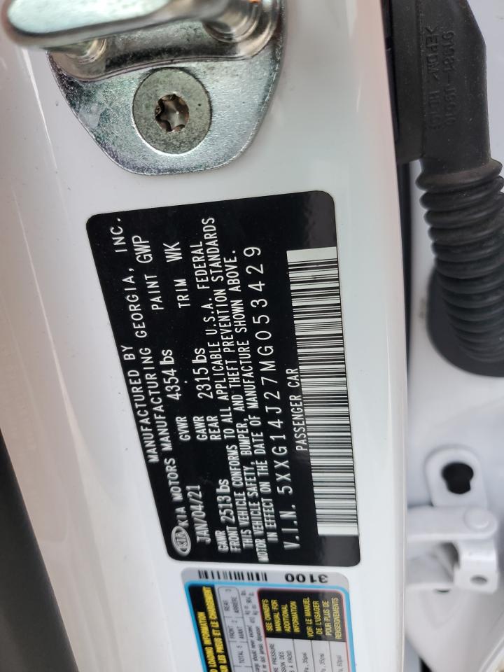 2021 Kia K5 Lxs VIN: 5XXG14J27MG053429 Lot: 93743505