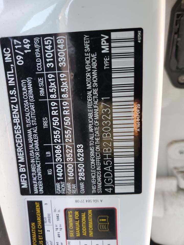 2018 Mercedes-Benz Gle 350 4Matic VIN: 4JGDA5HB2JB032371 Lot: 90831925