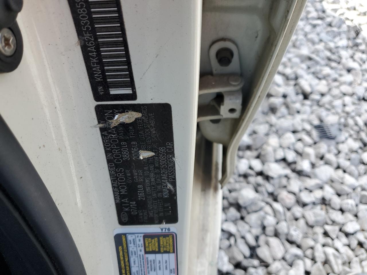 2015 Kia Forte Lx VIN: KNAFK4A62F5308598 Lot: 92270405