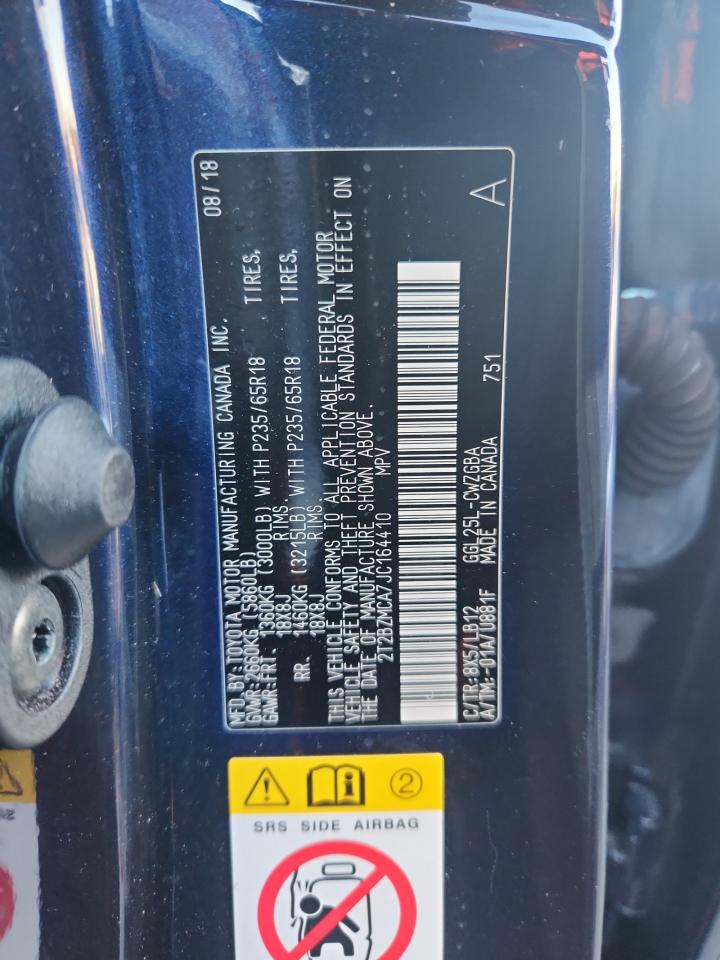 2018 Lexus Rx 350 Base VIN: 2T2BZMCA7JC164410 Lot: 93820215