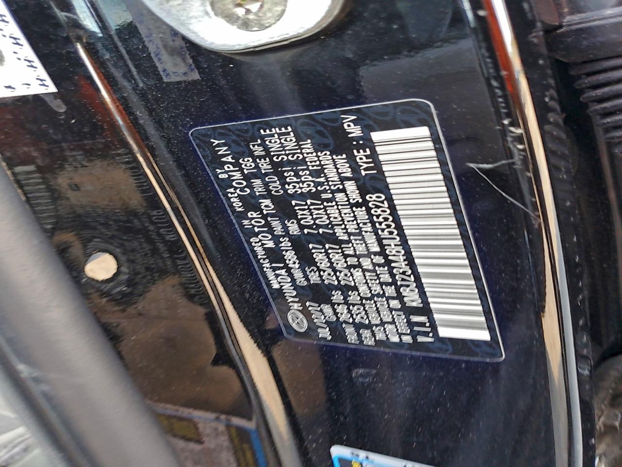 2017 Hyundai Tucson Se VIN: KM8J23A48HU555828 Lot: 94223105