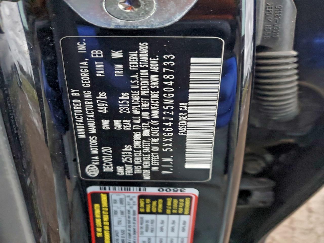 2021 Kia K5 Gt Line VIN: 5XXG64J25MG048733 Lot: 94724715