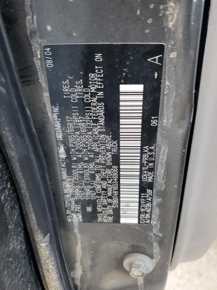 2005 Toyota Tundra Double Cab Limited VIN: 5TBDT48165S469068 Lot: 92748805