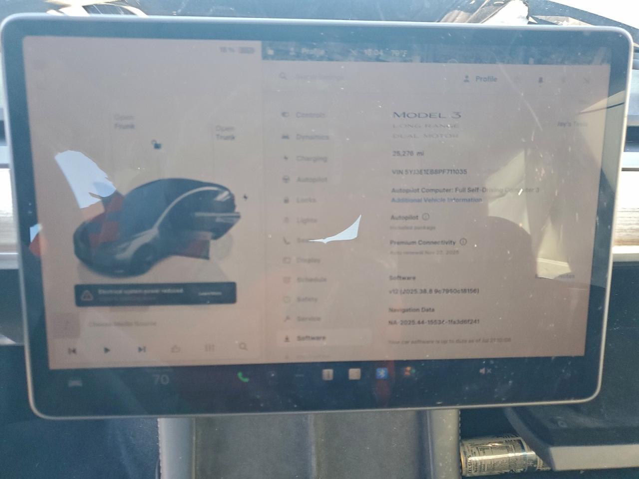 2023 Tesla Model 3 VIN: 5YJ3E1EB8PF711035 Lot: 94088345