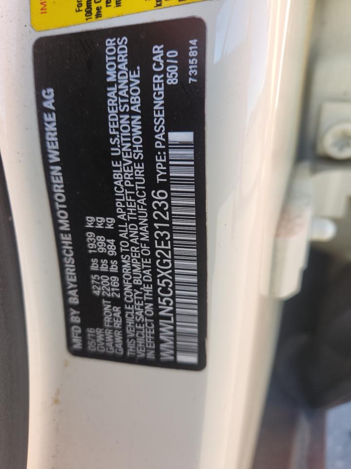 2016 Mini Cooper Clubman VIN: WMWLN5C5XG2E31236 Lot: 90757685