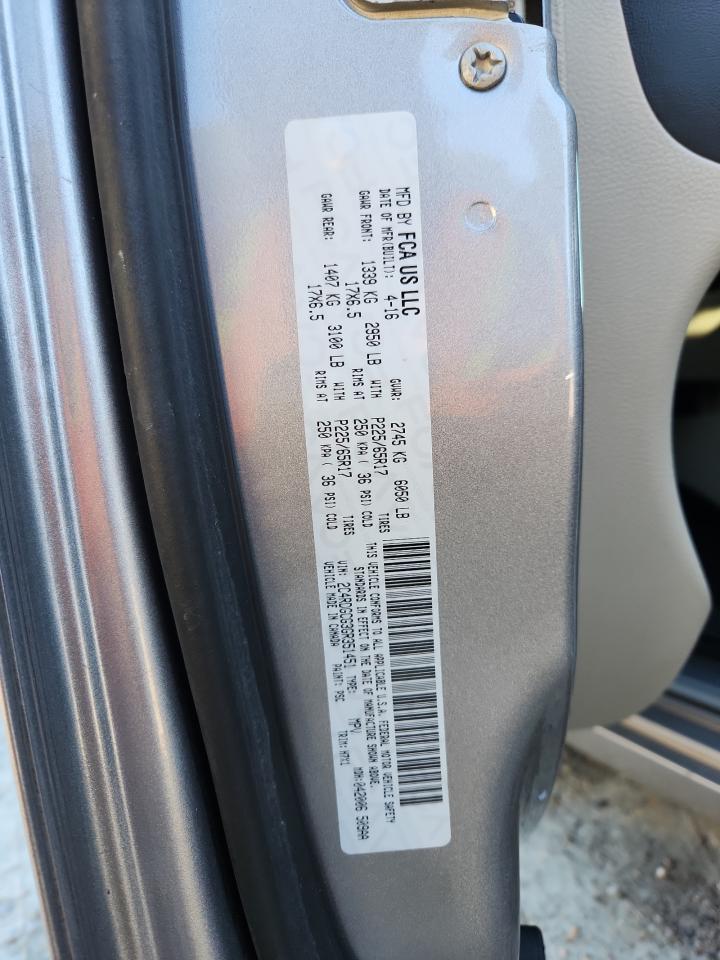 2016 Dodge Grand Caravan Sxt VIN: 2C4RDGCG3GR351451 Lot: 90660805