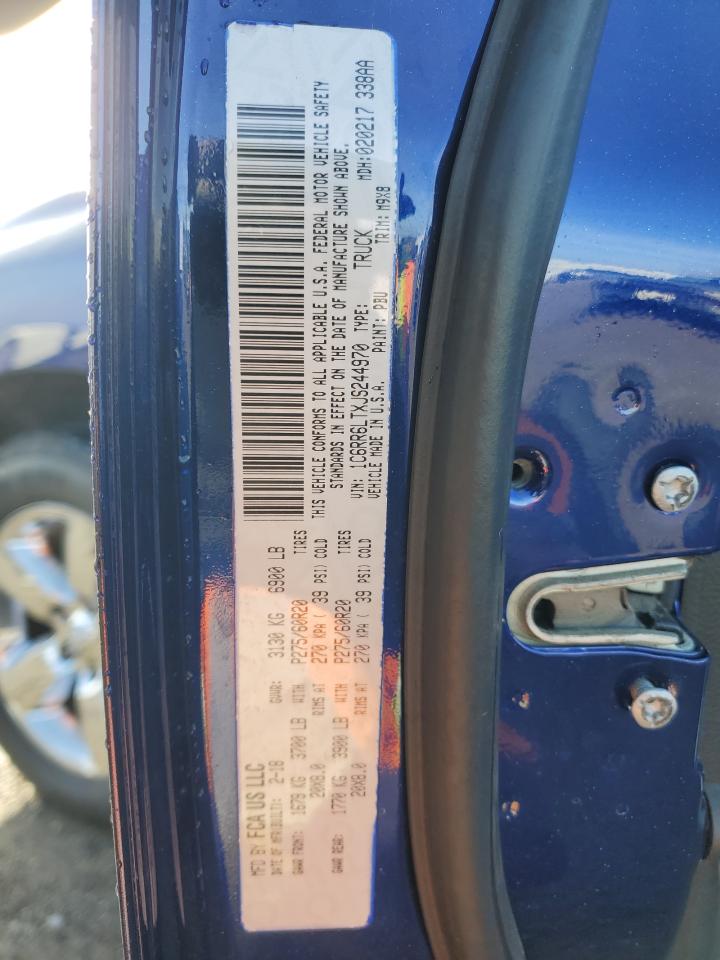 2018 Ram 1500 Slt VIN: 1C6RR6LTXJS244970 Lot: 91922445