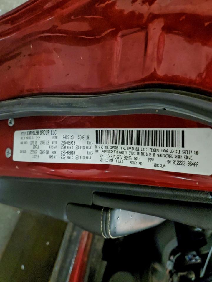 2014 Jeep Cherokee Limited VIN: 1C4PJMDS7EW196599 Lot: 94340035