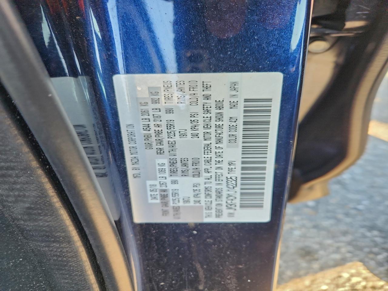 2018 Mazda Cx-5 Touring VIN: JM3KFACM1J1422325 Lot: 94100955