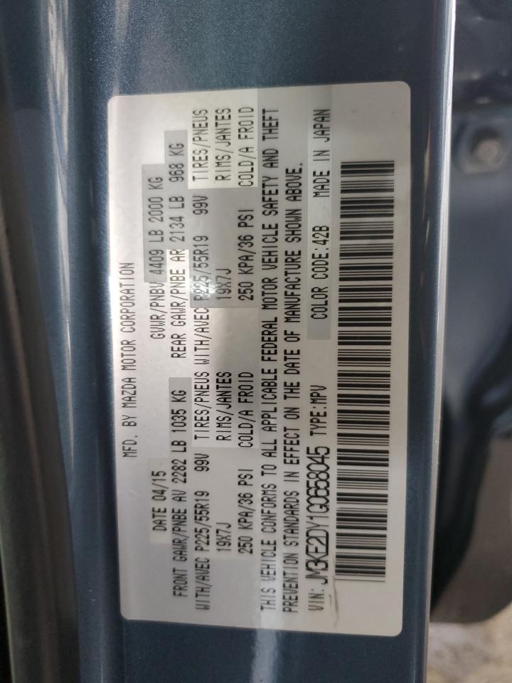 2016 Mazda Cx-5 Gt VIN: JM3KE2DY1G0658045 Lot: 93154475