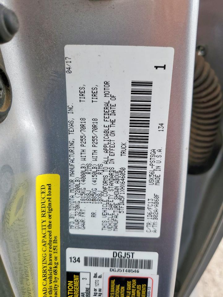 Фото: 5TFDW5F1XHX646050